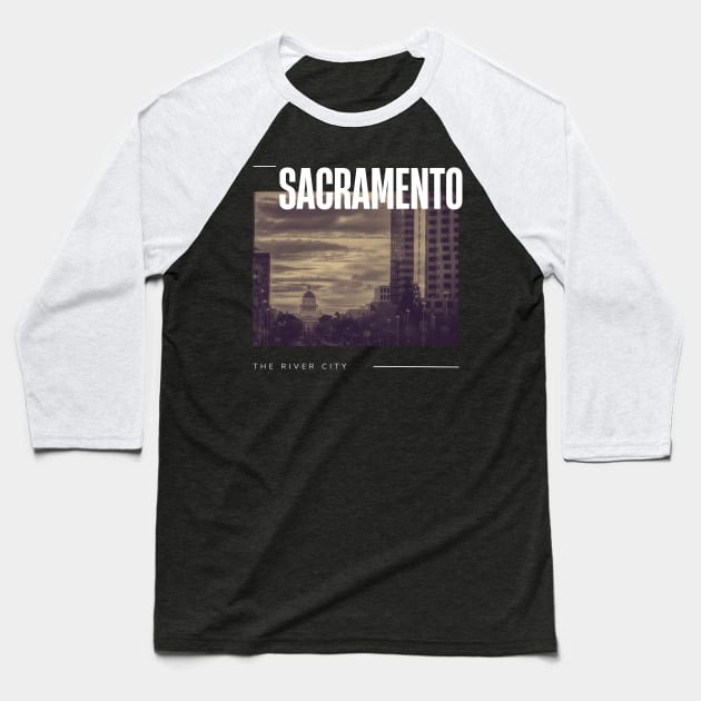 Sacramento city Baseball T-Shirt by Innboy